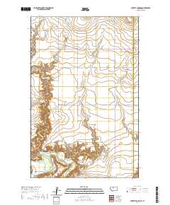 USGS US Topo 7.5-minute map for Poverty Coulee SE MT 2020