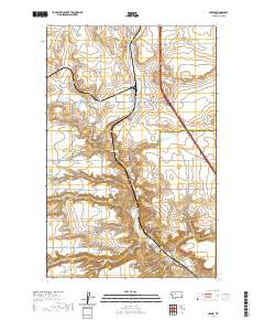 USGS US Topo 7.5-minute map for Power MT 2020