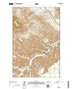 USGS US Topo 7.5-minute map for Pownal MT 2020