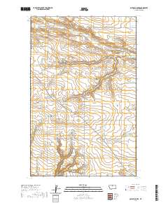 USGS US Topo 7.5-minute map for Quigley Coulee MT 2020