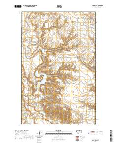 USGS US Topo 7.5-minute map for Rabbit Hills MT 2020