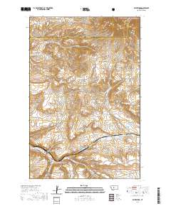 USGS US Topo 7.5-minute map for Raynesford MT 2020