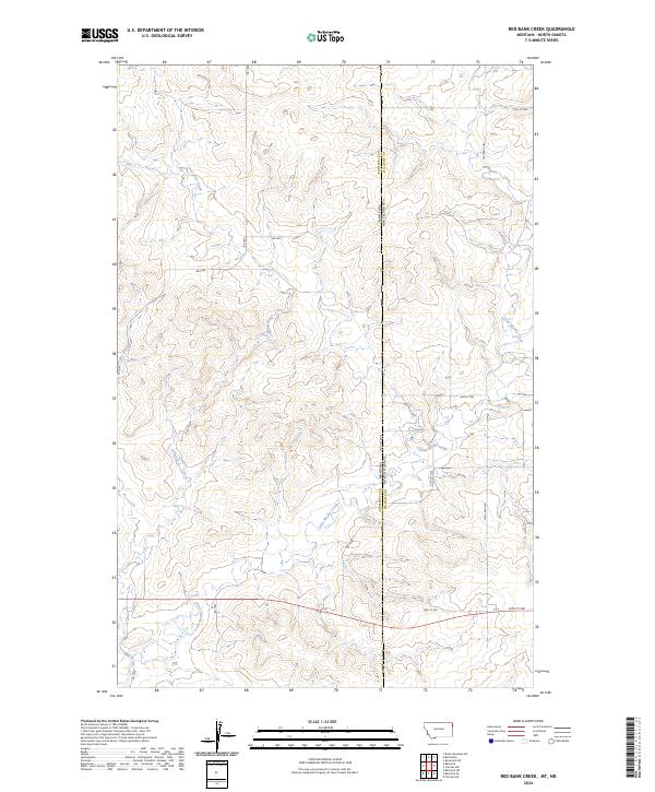 US Topo 7.5-minute map for Red Bank Creek MTND