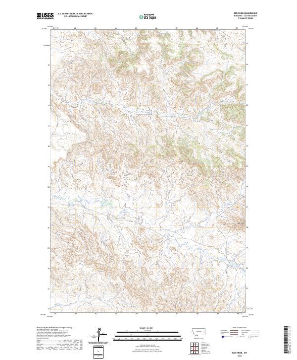US Topo 7.5-minute map for Red Knob MT