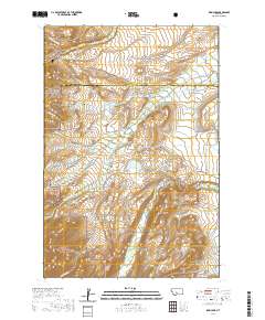 USGS US Topo 7.5-minute map for Rein Lake MT 2020
