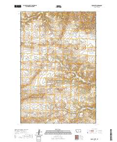 USGS US Topo 7.5-minute map for Reppe Butte MT 2020