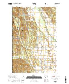 USGS US Topo 7.5-minute map for Rhodes MT 2020