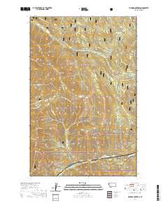 USGS US Topo 7.5-minute map for Richards Mountain MT 2020