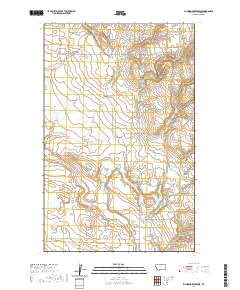 USGS US Topo 7.5-minute map for Richmond Reservoir MT 2020