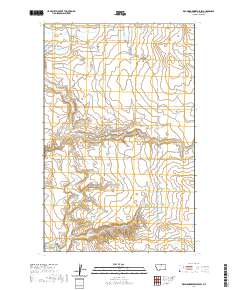 USGS US Topo 7.5-minute map for Richmond Reservoir SW MT 2020
