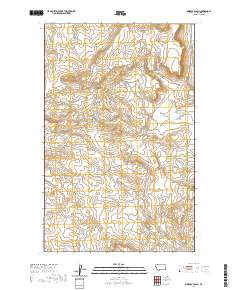 USGS US Topo 7.5-minute map for Rimrock Ranch MT 2020