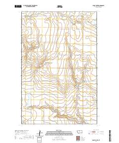 USGS US Topo 7.5-minute map for Rocky Coulee MT 2020
