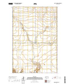 USGS US Topo 7.5-minute map for Rocky Coulee SE MT 2020