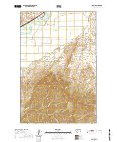 USGS US Topo 7.5-minute map for Rocky Reef MT 2020