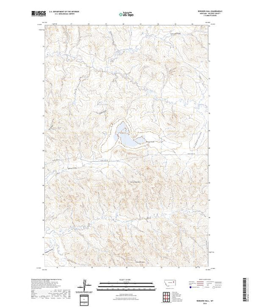 US Topo 7.5-minute map for Rodgers Hall MT – American Map Store