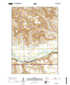 USGS US Topo 7.5-minute map for Rosebud MT 2020