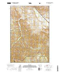 USGS US Topo 7.5-minute map for Saddle Mountain MT 2020