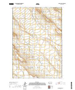 USGS US Topo 7.5-minute map for Sahara Hill SE MT 2020
