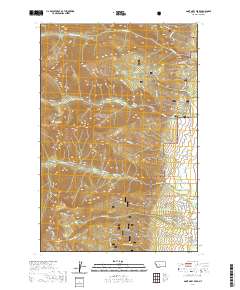 USGS US Topo 7.5-minute map for Saint Mary Peak MT 2020