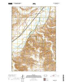 USGS US Topo 7.5-minute map for Savage SW MT 2020
