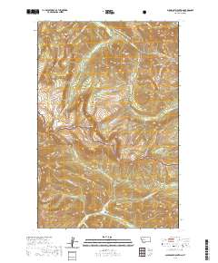 USGS US Topo 7.5-minute map for Scapegoat Mountain MT 2020