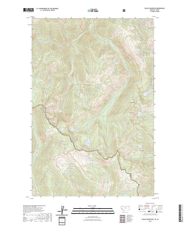 US Topo 7.5-minute map for Schley Mountain MTID