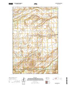 USGS US Topo 7.5-minute map for Scoffin Butte MT 2020
