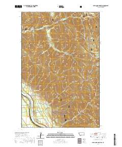 USGS US Topo 7.5-minute map for Seven Point Mountain MT 2020