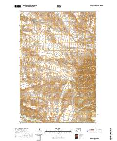 USGS US Topo 7.5-minute map for Seventytwo Hills MT 2020