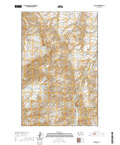 USGS US Topo 7.5-minute map for Shambo NE MT 2020