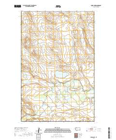 USGS US Topo 7.5-minute map for Sharp Lake MT 2020