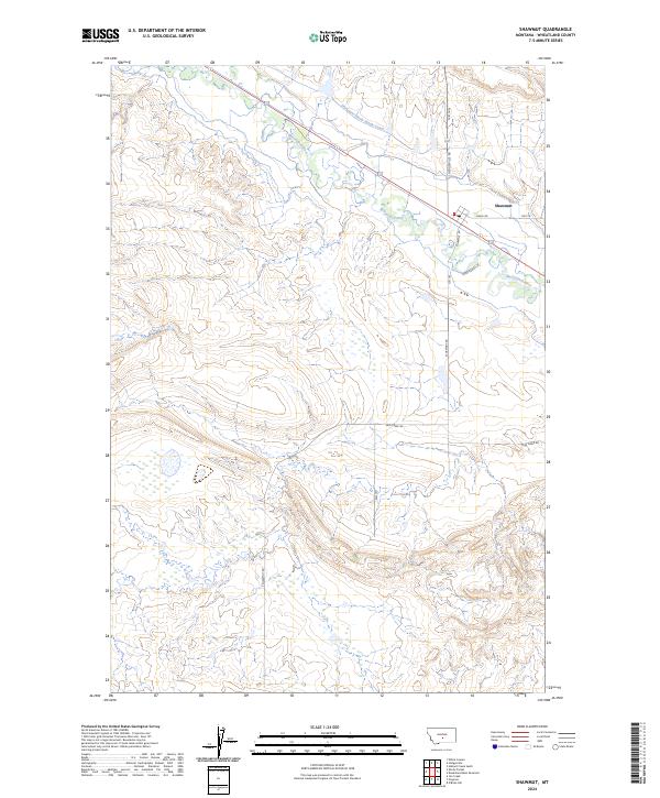US Topo 7.5-minute map for Shawmut MT