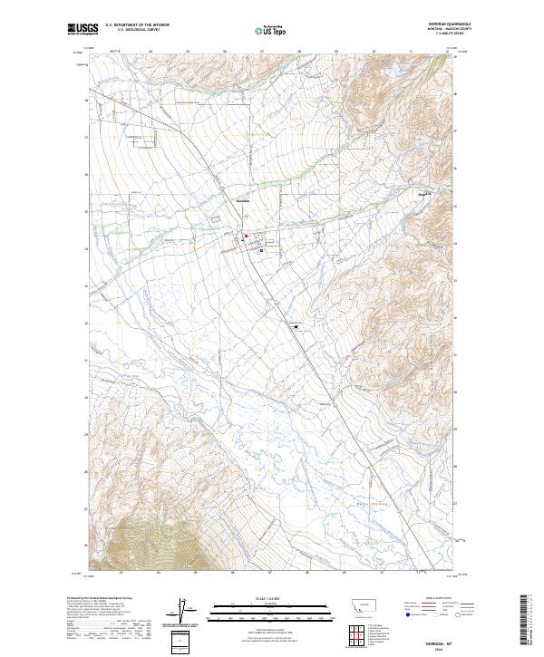 US Topo 7.5-minute map for Sheridan MT