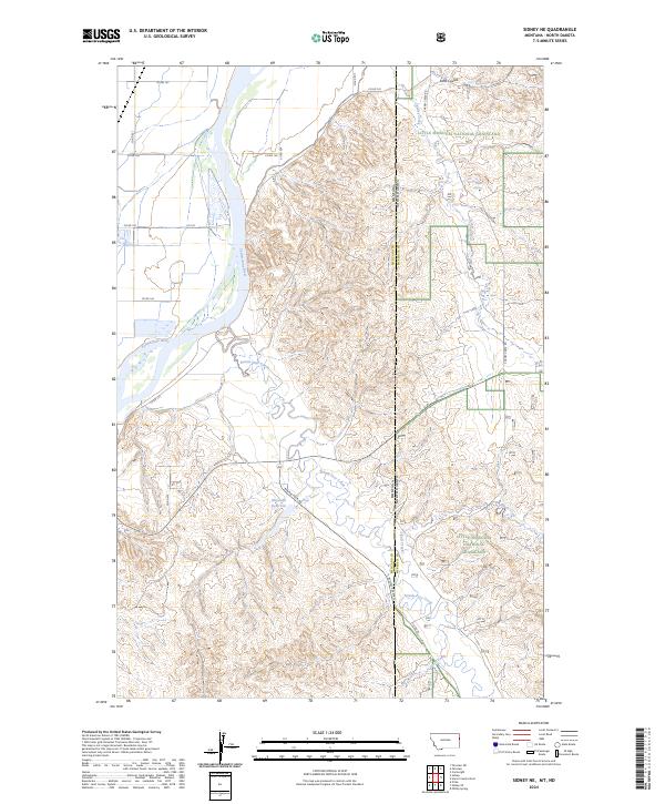 US Topo 7.5-minute map for Sidney NE MTND