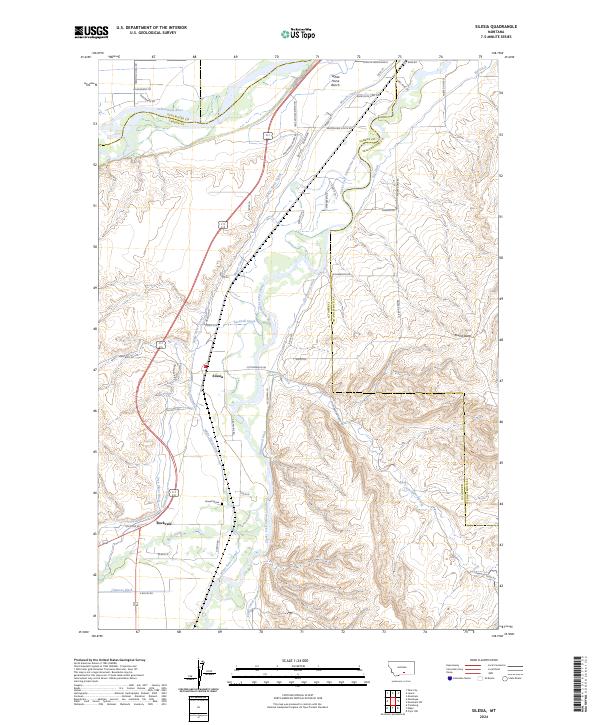 US Topo 7.5-minute map for Silesia MT