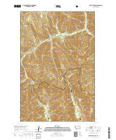 USGS US Topo 7.5-minute map for Silver Butte Pass MT 2020