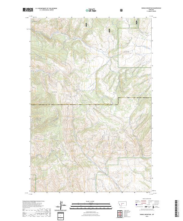 US Topo 7.5-minute map for Sixmile Mountain MT