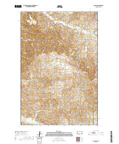 USGS US Topo 7.5-minute map for Skaar NW MT 2020