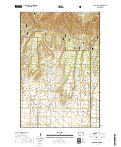 USGS US Topo 7.5-minute map for Snow Saucer Coulee MT 2020
