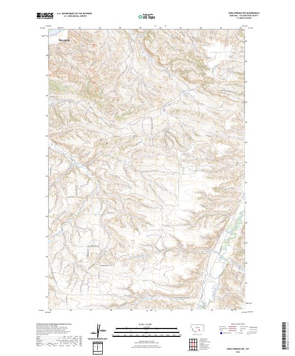 US Topo 7.5-minute map for Soda Springs NW MT