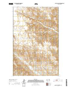 USGS US Topo 7.5-minute map for South of Four Buttes MT 2020