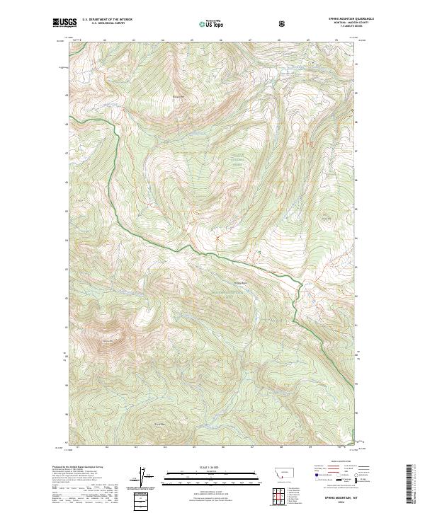 US Topo 7.5-minute map for Sphinx Mountain MT