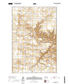 USGS US Topo 7.5-minute map for Square Butte NE MT 2020