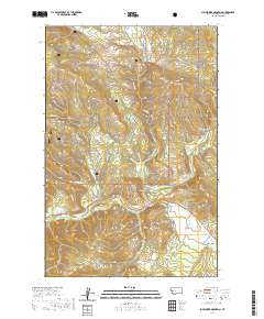 USGS US Topo 7.5-minute map for Sunflower Mountain MT 2020