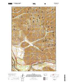 USGS US Topo 7.5-minute map for Tarkio MT 2020