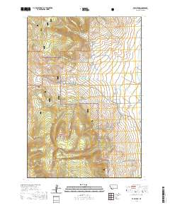 USGS US Topo 7.5-minute map for Tash Peak MT 2020