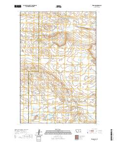 USGS US Topo 7.5-minute map for Teigen NW MT 2020