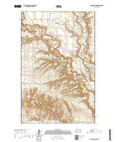 USGS US Topo 7.5-minute map for Telescope Coulee MT 2020