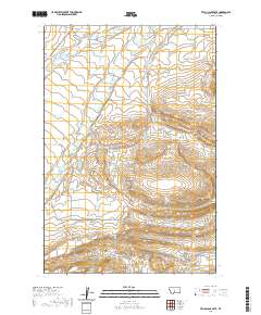 USGS US Topo 7.5-minute map for Ten O'Clock Gate MT 2020