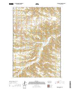 USGS US Topo 7.5-minute map for Thompson Coulee MT 2020